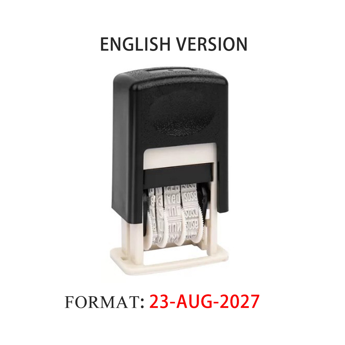 Self Inking Stamp - Timbro data autoinchiostrante per carta, confezione,