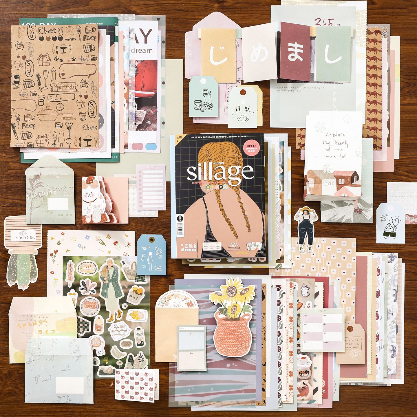 Graph Paper Pad - Chaoyu Materiale per Diario in Stile