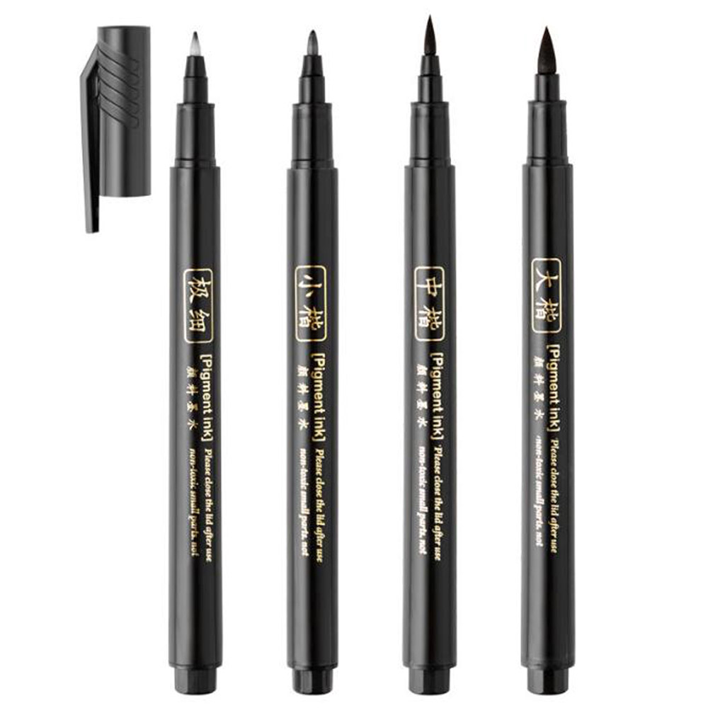 Stationery Supplier - 4 pezzi Pennello Penna per calligrafia