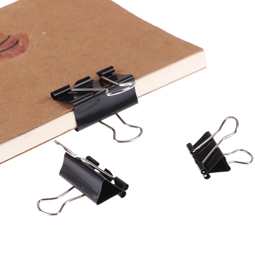 Binder Clip Assorted - 10 pezzi di clip in metallo
