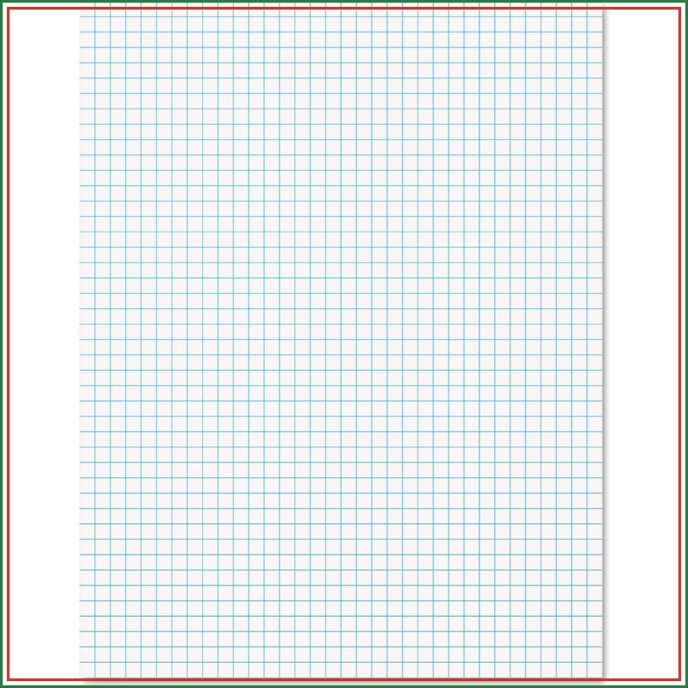 Graph Paper Pad - Blocco di Carta a Quadretti 8.5x11