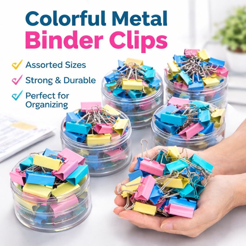 Clip Fermacarte in Metallo Col - Binder Clip Assorted recensione e prezzo