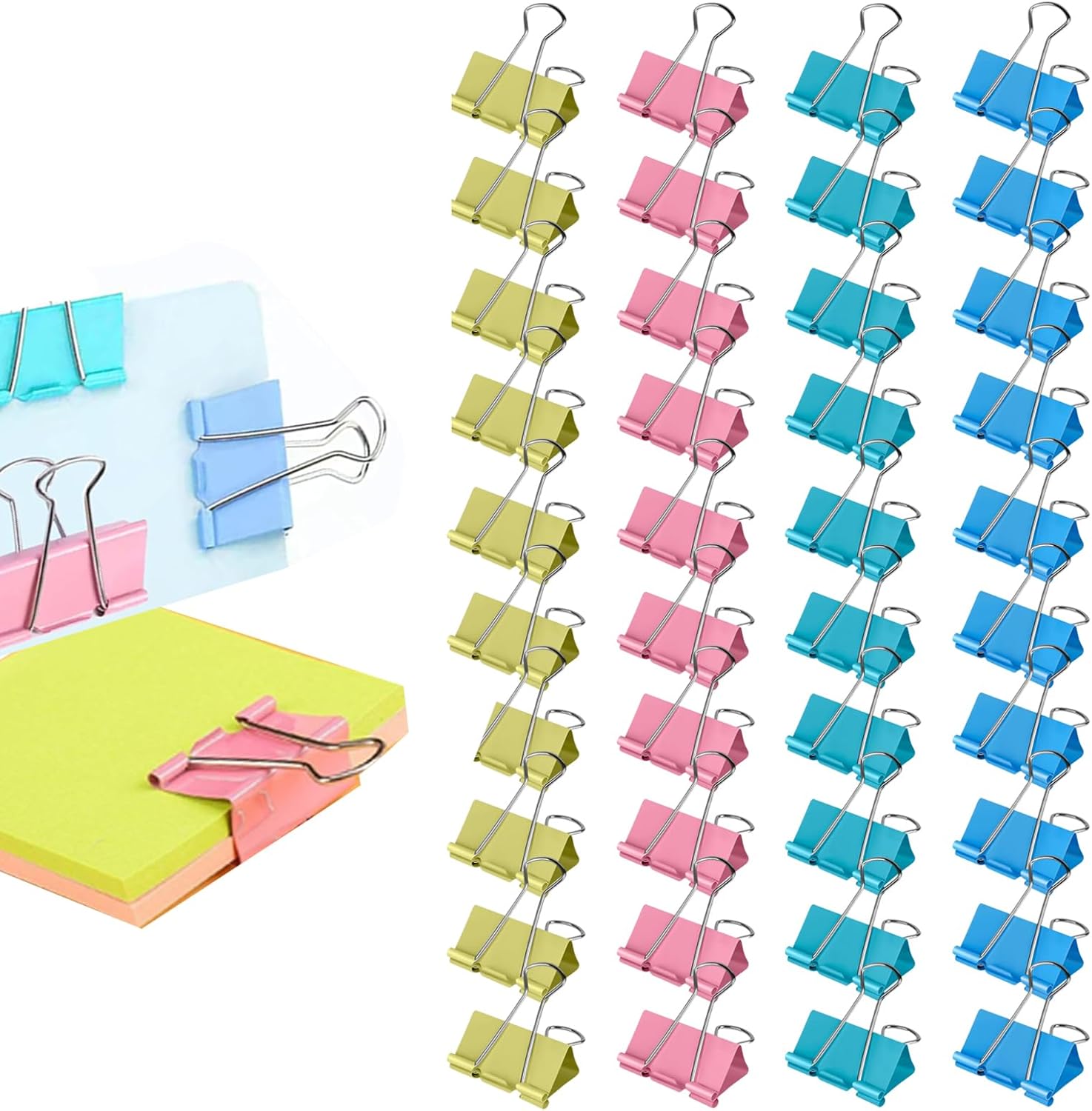 Clip pieghevoli, 40 fermagli p - Binder Clip Assorted recensione e prezzo