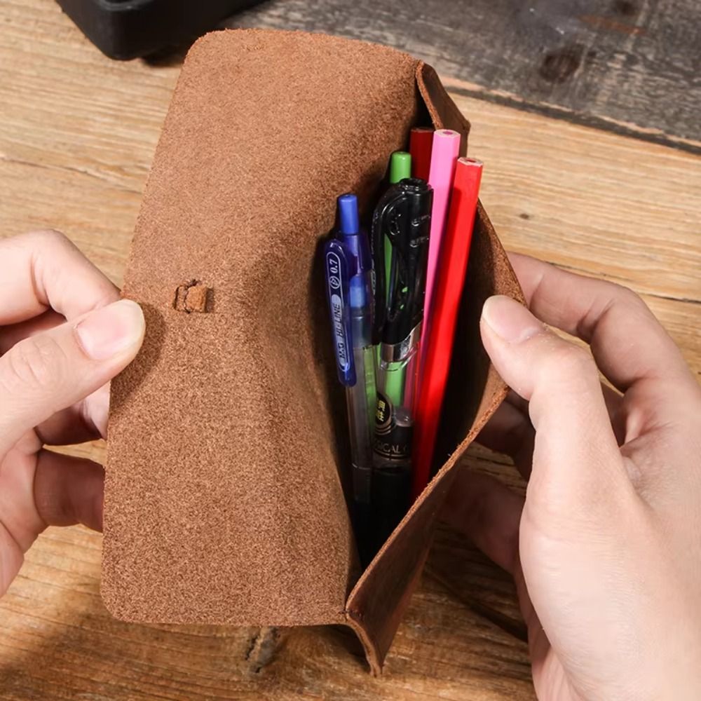 Astuccio in pelle retrò con ch - Pen Pouch Roll recensione e prezzo